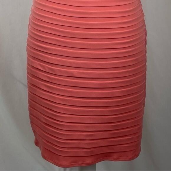 Sangria Tangerine Orange Bodycon Party Event Dress NWOT Size 4P - Picture 4 of 13